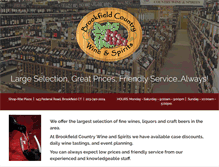 Tablet Screenshot of brookfieldwine.com